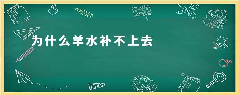 为什么羊水补不上去