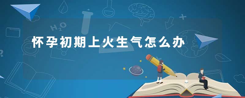 怀孕初期上火生气怎么办