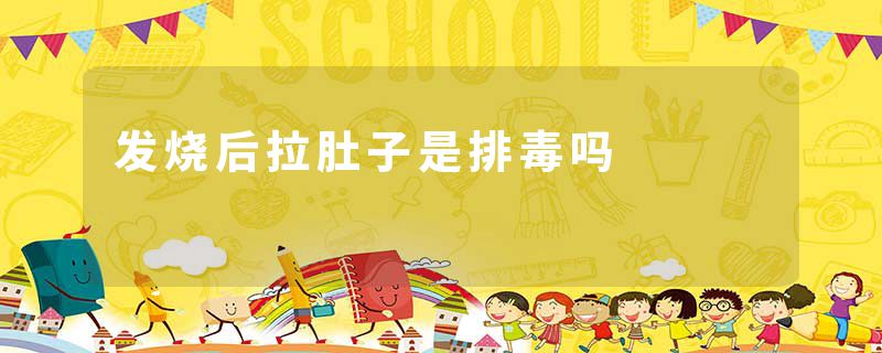 发烧后拉肚子是排毒吗