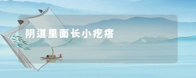 阴道里面长小疙瘩