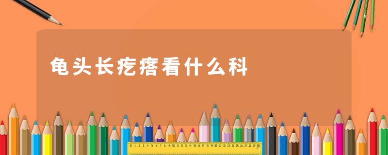 龟头长疙瘩看什么科