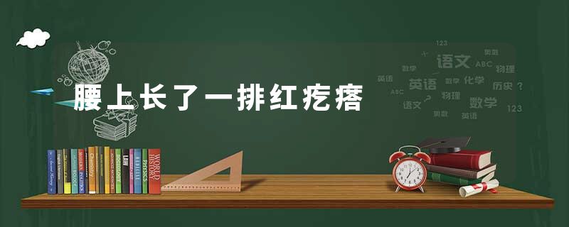 腰上长了一排红疙瘩